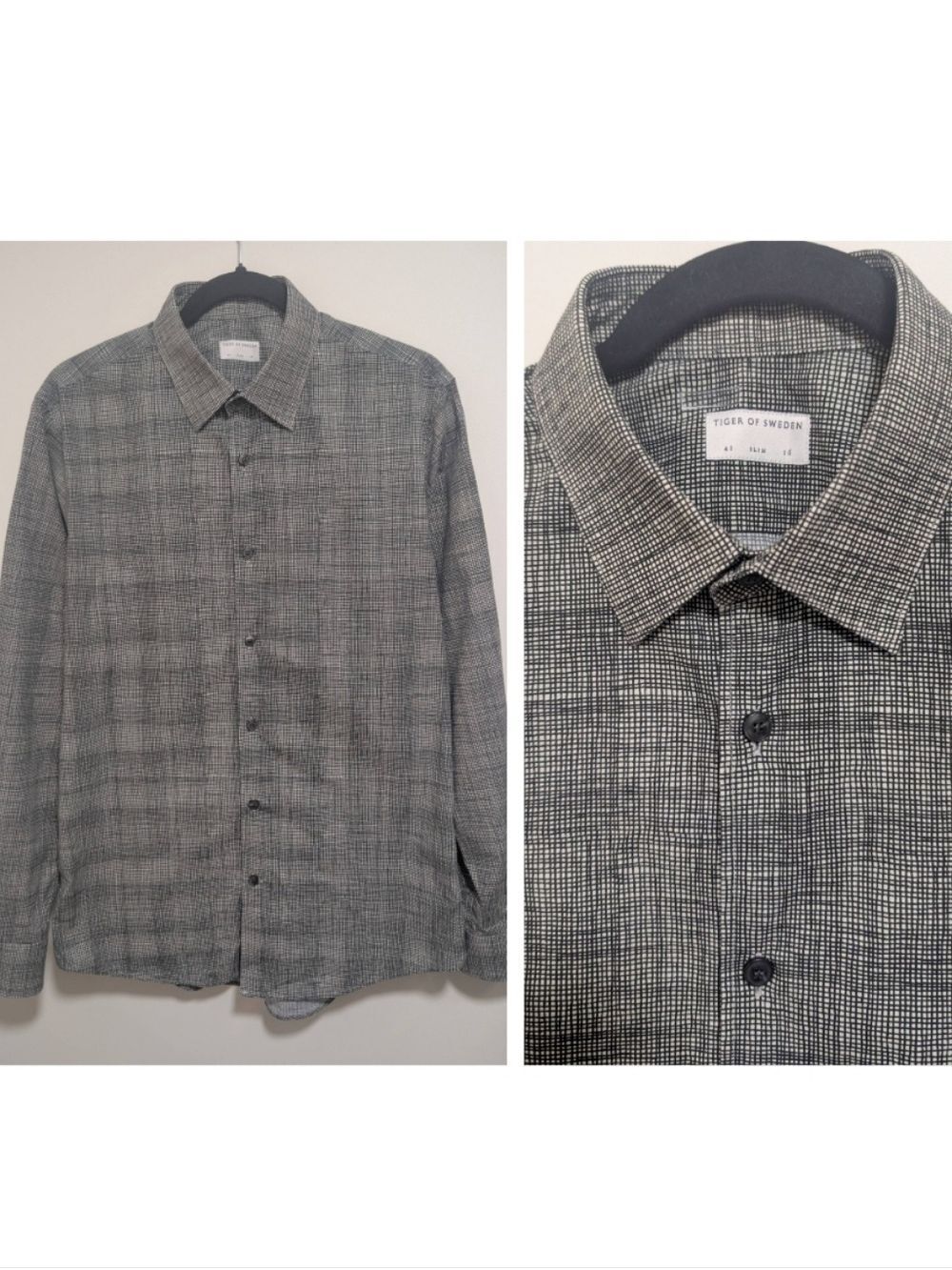 Tiger of Sweden | Farrell Slim Fit Patterned Button Down Shirt